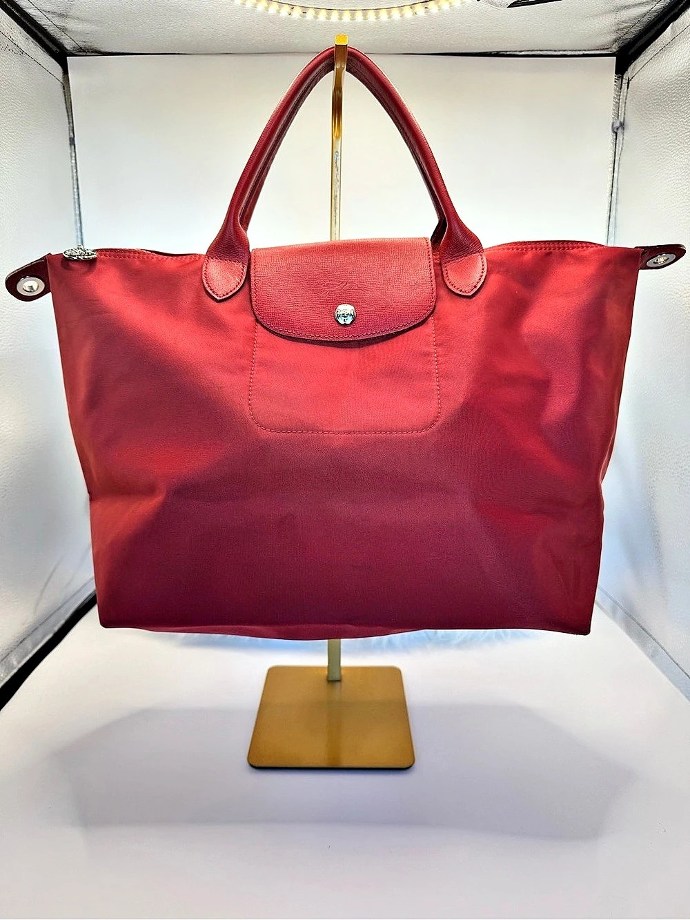 Longchamp Le Pliage Red Handbag